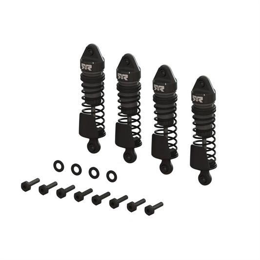 Arrma - ARA-1560 - Aluminum Shock Set 58mm Length 2000cSt Oil (4) Gunmetal: GROM