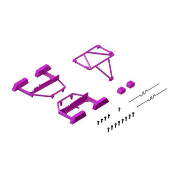 Arrma - ARA-1568 - Desert Truck Body Roll Cage Set Purple: GROM