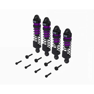 Shock Set, Front/Rear Assembled, 1300cSt Oil, PURPLE (4Pcs): MINI