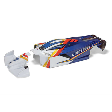 LIMITLESS Painted Decaled Trimmed Body (White/Blue)