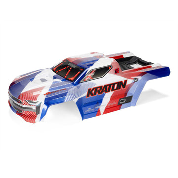 1/8 Painted Body with Decals Blue/Red: KRATON 6S BLX V6