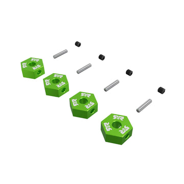12mm Metal Wheel Hex Set (4) Green