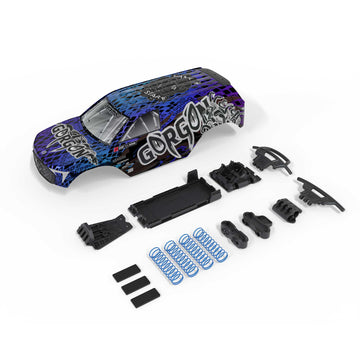 1/10  GORGON Painted Decaled Trimmed Body Set (Blue/Black)