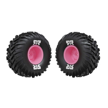dBoots Cut Chevron MT Tire Set Glued Pink