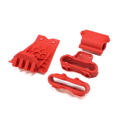 Arrma - ARA320777 - Lower Skid And Bumper Mount Set Red