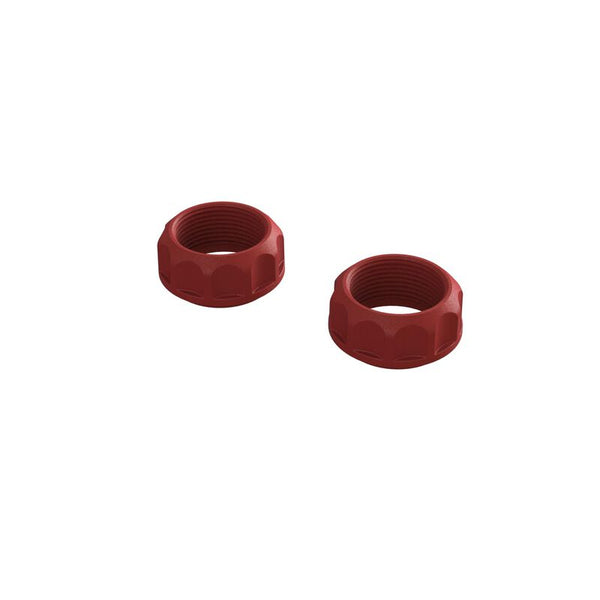 Arrma - ARA330690 - THREADED SHOCK COLLAR (RED) (2PCS)