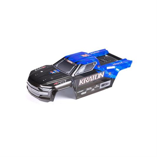 Arrma - ARA402329 - 1/10 PAINTED BODY, BLACK/BLUE: KRATON 4X4 4S BLX