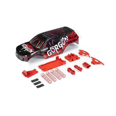 Arrma - ARA402354 - GORGON Painted Decaled Trimmed Body Set Black / Red