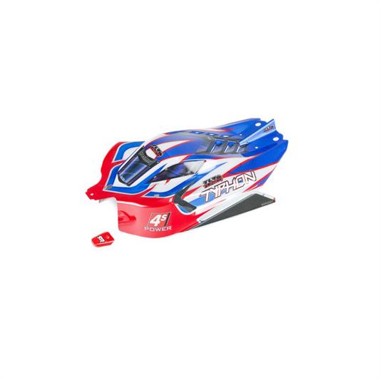 Arrma - ARA406164 - TYPHON TLR TUNED FINISHED BODY RED/BLUE