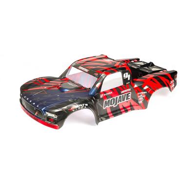 Arrma - ARA411004 - 1/7 Painted Body Black/Red: MOJAVE 6S BLX