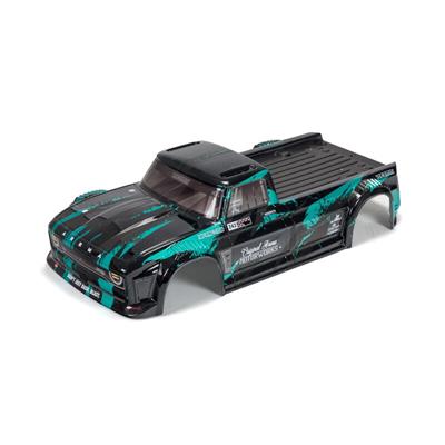 Arrma - ARA414008 - 1/8 Finished Body Black/Teal: INFRACTION