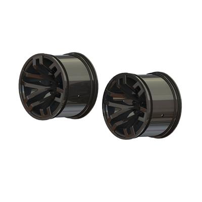 Arrma - ARA510099 - MT 2.8" Wheel 14mm Hex Black Chrome (2)