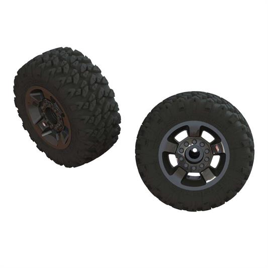 Arrma - ARA550053 - DBOOTS RAGNAROK MT dæk på 2.8" fælge med 14mm - 2 stk