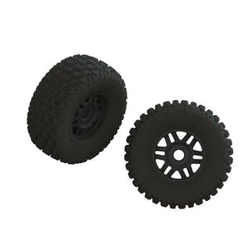 Arrma - ARA550110 - DBOOTS Fortress dæk på fælge med 17mm - 2 stk