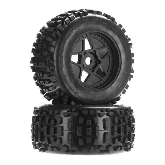 Arrma - AR510092/ ARAC8795 - 1/8 dBoots Backflip MT 6S Tire Wheel Set