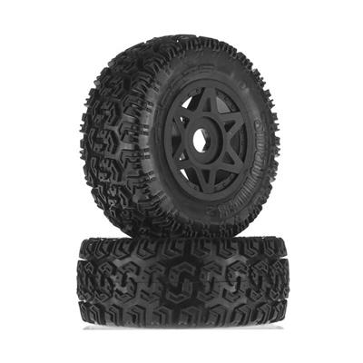 Arrma - AR550003/ ARAC9422 - 1/10 dBoots Sidewinder 2 Front/Rear 2.2/3.0 Pre-Mounted Tires 17mm Hex Black (2): 6S