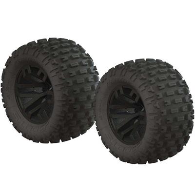 Arrma - ARAC9632/ ARAC9632 - 1/10 dBoots Fortress MT 2.2/3.0 Pre-Mounted Tires 14mm Hex Black (2)