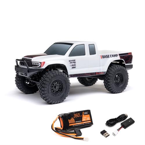 Axial - AXI-1219 - 1/24 SCX24 Base Camp 4WD Rock Crawler Brushed RTR with Battery and Charger