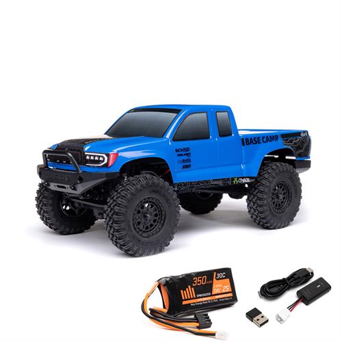 Axial - AXI-1219 - 1/24 SCX24 Base Camp 4WD Rock Crawler Brushed RTR with Battery and Charger