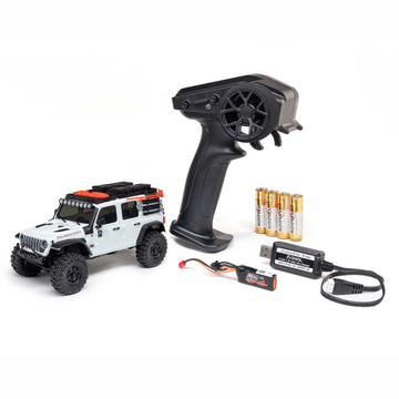 1/30 SCX30 Jeep Wrangler JLU 4X4 RTR Brushed Rock Crawler (Battery & Charger Included)