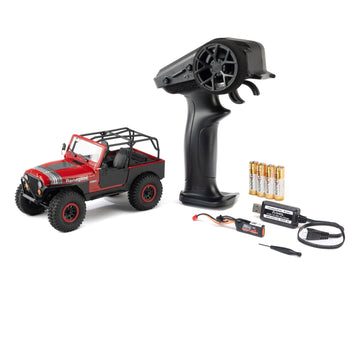 1/30 SCX30 Jeep CJ-7 GenRight 4X4 RTR Brushed Rock Crawler (Battery & Charger Included)