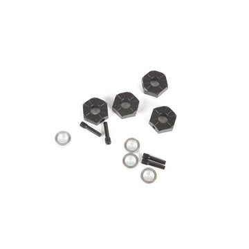 12mm Hex Screw Shaft & Spacer (4): Capra 1.9 UTB SCX10III Base Camp