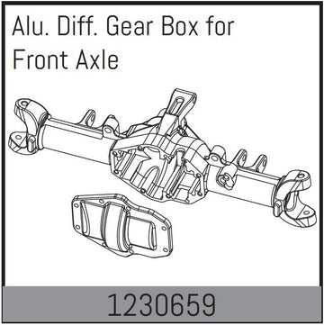 Absima - 1230659 - Alu. Diff. Gear Box for Front Axle