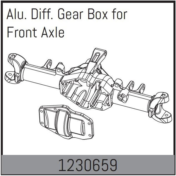 Absima - 1230659 - Alu. Diff. Gear Box for Front Axle