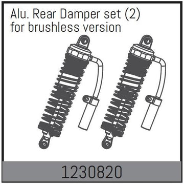 Absima - 1230820 - Alu. støddæmper til bag på ADB1.4