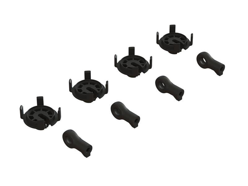 Arrma - ARA330569 - SHOCK ROD END & SPRING PERCH SET (4 SHOCKS)