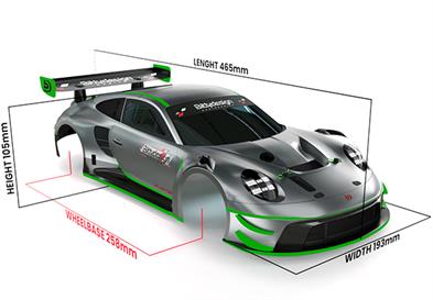 Bittydesign - BDGT-190PGT3R - P-GT3R 1/10 GT Clear Body 190mm