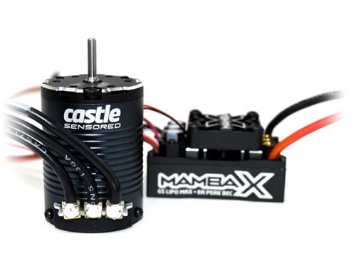 Castle Creation - CC010-0155-10 - MAMBA X, SENSORED, 25.2V WP ESC AND 1406-2850KV SENSORED CRAWLER COMBO