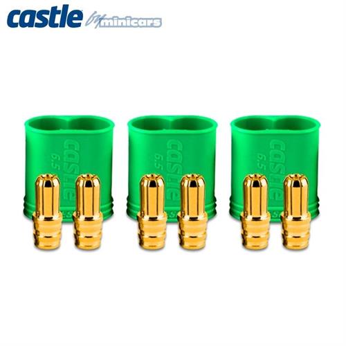 Castle - CC011-0068-00 - Polarized Bullet Conn. Male 6,5mm Set