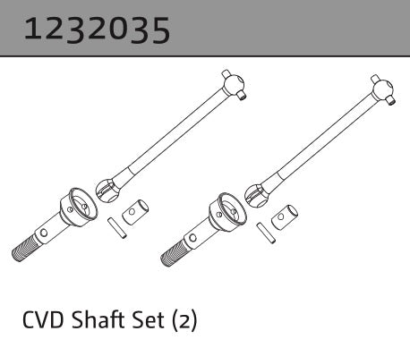 Absima 1232035 CVD Shaft Set
