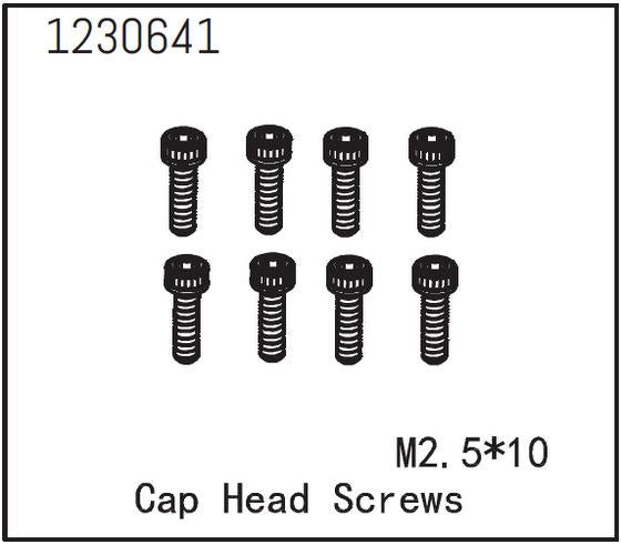 Absima - 1230641 - 2.5x10mm skruer med hoved - 8 stk