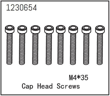 Absima - 1230654 - 4x35mm Skruer med hoved - 10 stk