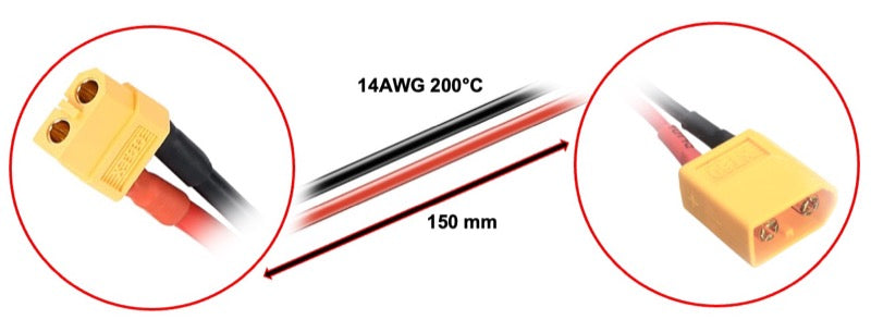 Charging Cable XT60 fits for XT60 15cm