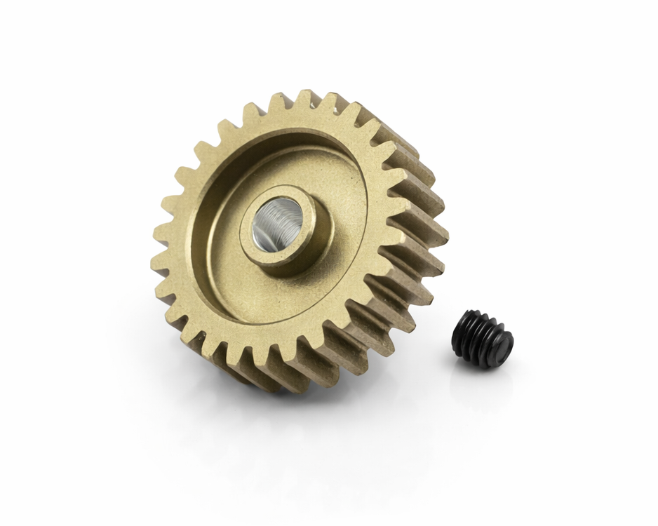27T Motortandhjul - 0.6 pitch - Hard Coated Alu - 3mm aksel
