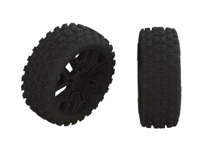 Arrma - ARA550057 - DBOOTS 2HO dæk limet på 1/8 fælge med 17mm hex - 2 stk