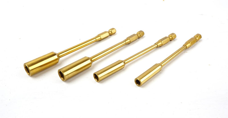 KeysRC - KRTA015 - Titanium top til møtrikker - Størrelser 4.0/ 5.5 /7.0 /8.0mm - 4 stk