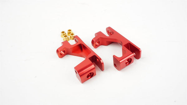 Hobby Details - DTUP05001 - Caster Blokke i Rød Aluminum til Traxxas Slash 4x4 og Rustler 4x4