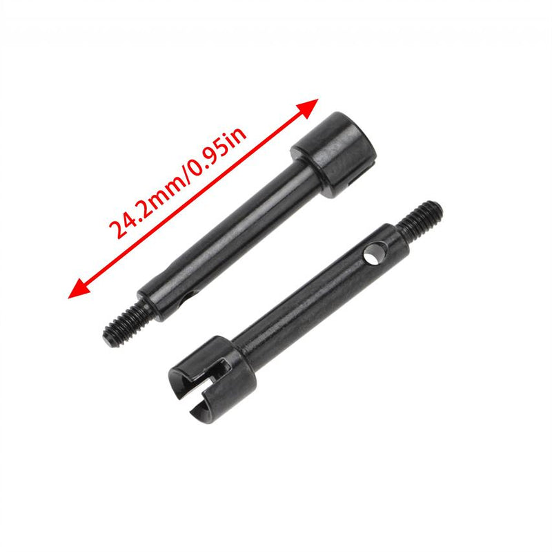 Hobby Details - DTSCX24-27 - Trækaksler på +4mm til Axial SCX24 - Kompletsæt
