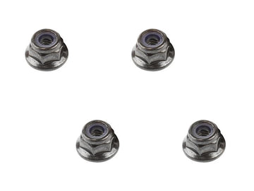 Arrma - ARA708001 - FLANGE LOCK NUT M4 BLACK (4PCS)