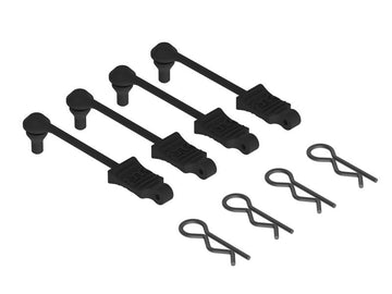 Arrma - AR390165 / ARAC3445 - BODY CLIP RETAINERS  1/10 scale, Black - 4 stk
