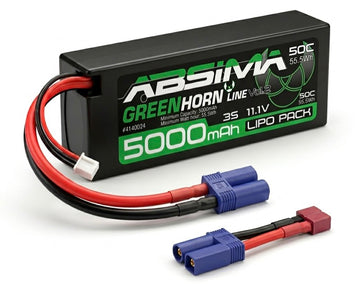 11,1V Greenhorn LiPo 3S 50C 5000 HC (EC5/T-Plug)
