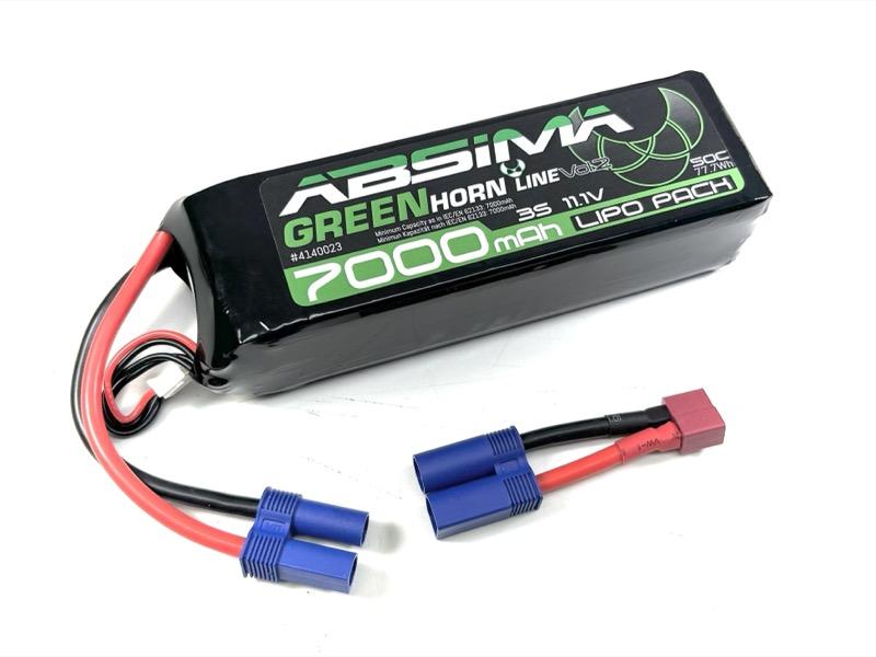 Absima - 4140023 - 11.1V Lipo batteri med 7000 mAh, 50C i Softcase med EC5/ Deans stik