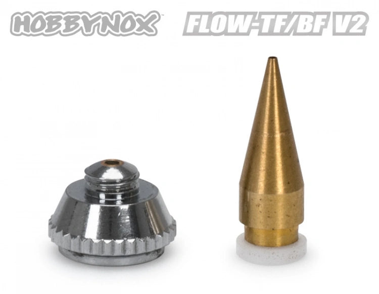 Hobbynox - HN002-22C - FLOW-TF/BF V2 Needle & Nozzle Set 0.8mm