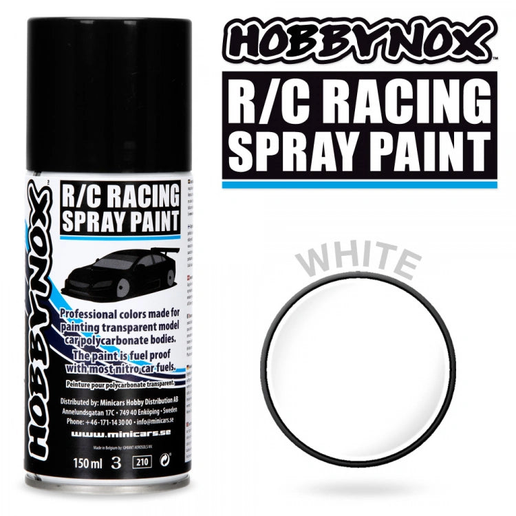 Hobbynox - HN1100 - White R/C Racing Spray Paint 150 ml