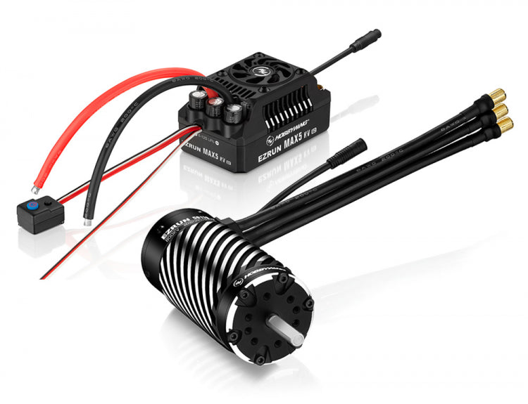 HobbyWing - HW38010602 - EZRun Max5 HV G2 Fartregulator og 56118SD 800 KV Brushless Sensor Motor