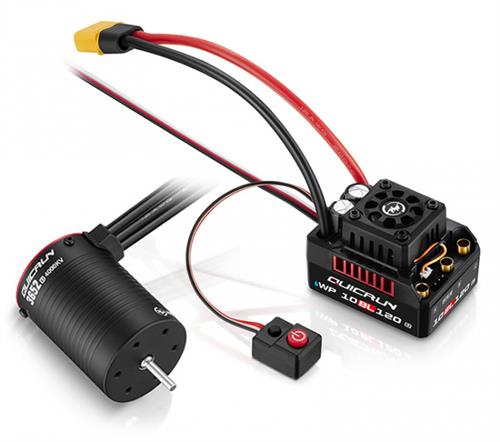 Hobbywing - HW38030207 - QuicRun Combo 10BL120 ESC - 3652SL 3250kV G2 Brushless Motor - 1/10